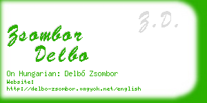zsombor delbo business card